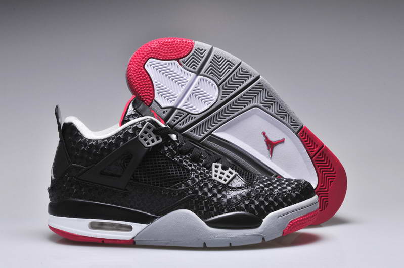 Nike Air Jordan New J4 IV armure rouge gris noir (2)